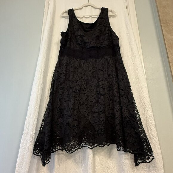 AMERICAN RAG Plus Size Black Lace Fit & Flare Dress, NWT Size 3X - Picture 1 of 13